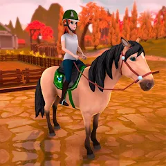 Взлом Horse Riding Tales - Wild Pony (Хорс Райдинг Тейлс)  [МОД Unlocked] - последняя версия apk на Андроид