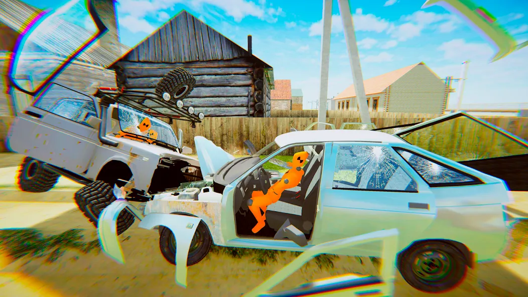 VAZ Crash Test Simulator 2  [МОД Бесконечные деньги] Screenshot 2