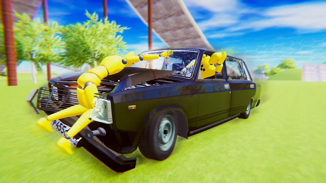 VAZ Crash Test Simulator 2  [МОД Бесконечные деньги] Screenshot 4