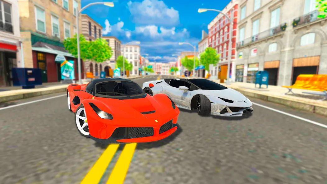 Car Driving Simulator: Online (Кар Драйвинг Симулятор)  [МОД Бесконечные монеты] Screenshot 1