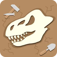 Взлом Dino Fossil Dig - Jurassic Adv (Дино Фоссил Диг)  [МОД Mega Pack] - полная версия apk на Андроид