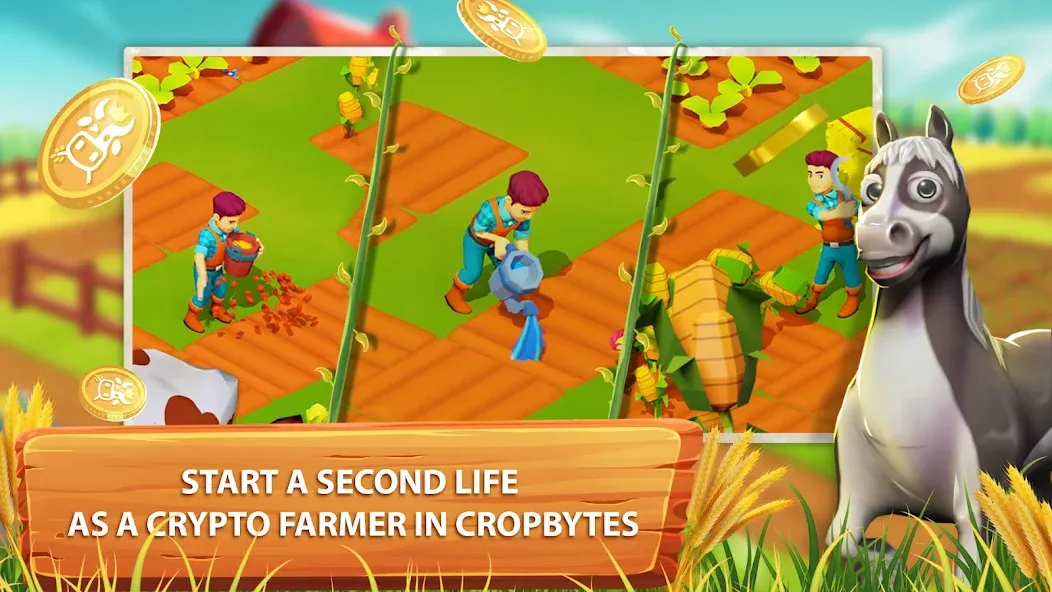 CropBytes: A Crypto Farm Game (КропБайтс)  [МОД Все открыто] Screenshot 1