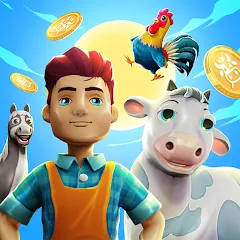 Взломанная CropBytes: A Crypto Farm Game (КропБайтс)  [МОД Все открыто] - последняя версия apk на Андроид