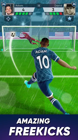 SOCCER Kicks - Stars Strike 24 (ФУТБОЛ Киксы)  [МОД Все открыто] Screenshot 2