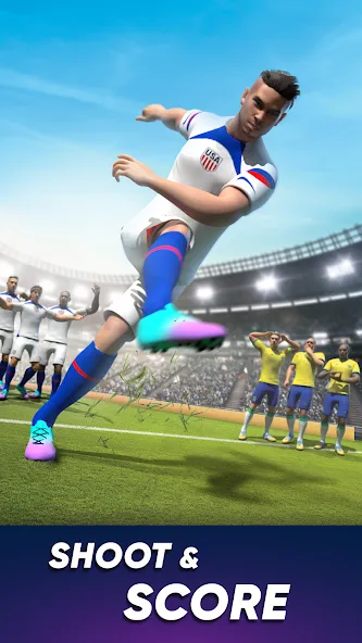 SOCCER Kicks - Stars Strike 24 (ФУТБОЛ Киксы)  [МОД Все открыто] Screenshot 5