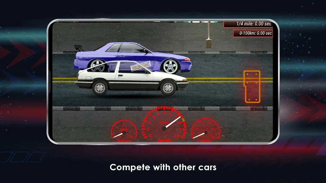 Japan Drag Racing (Драгрейсинг в Японии)  [МОД Много монет] Screenshot 3