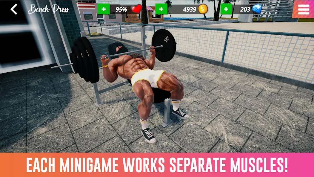 Iron Muscle IV - GYM simulator (Айрон Масл АйВи)  [МОД Все открыто] Screenshot 3