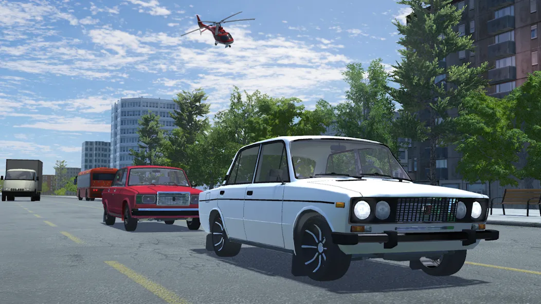 Russian Car Lada 3D  [МОД Все открыто] Screenshot 3