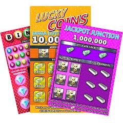 Скачать взломанную Scratch Off Lottery Casino (Скретч Офф Лотерейное Казино)  [МОД Mega Pack] - последняя версия apk на Андроид