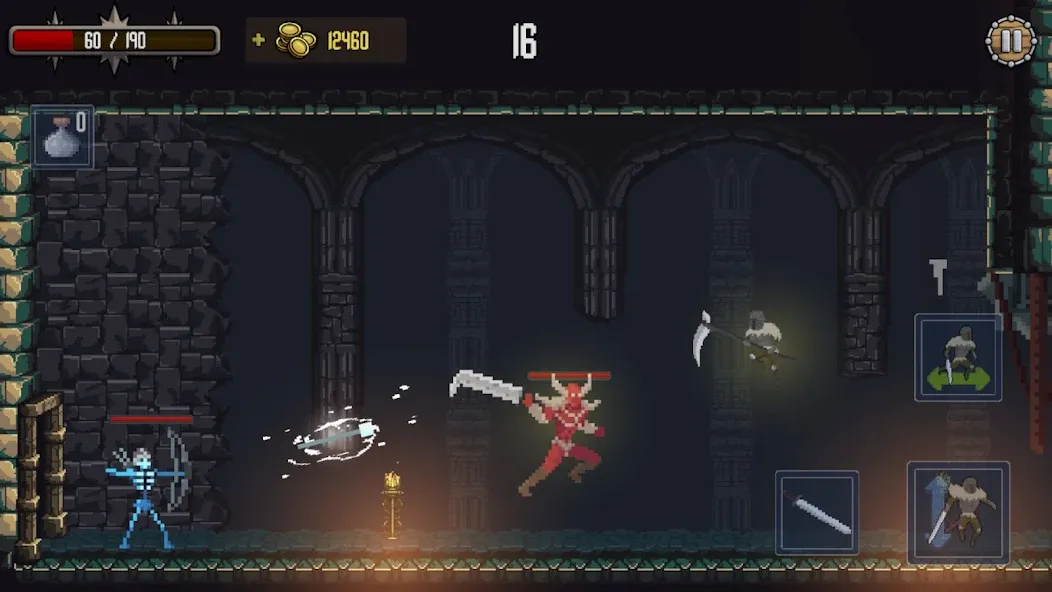 Deathblaze Action Platformer (Смертельное пламя Экшен Платформер)  [МОД Много денег] Screenshot 4