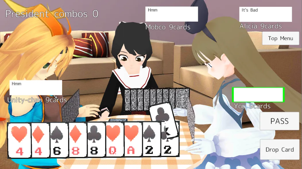 President Card Game (Президент карточная игра)  [МОД Бесконечные монеты] Screenshot 1