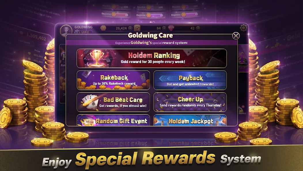 GoldWing Casino Global (Голдвинг Казино Глобал)  [МОД Много монет] Screenshot 1