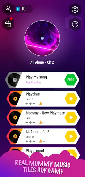 Mommy 3D Music Tiles Hop Game (Мамочка 3D Музыкальная Игра По Прогулкам Плитки)  [МОД Все открыто] Screenshot 1