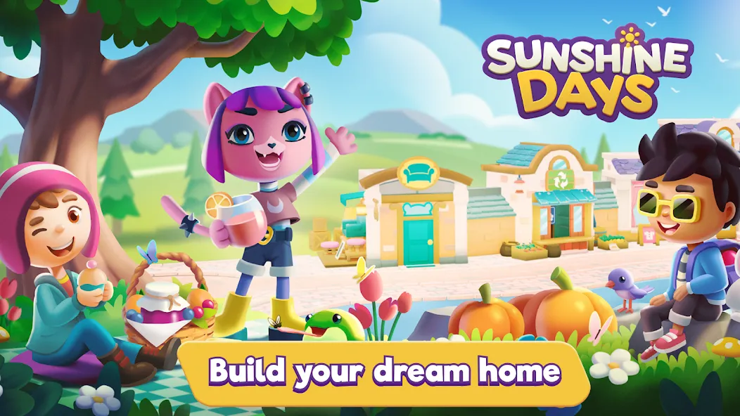 Sunshine Days - Build A Home (Саншайн Дэйз)  [МОД Много денег] Screenshot 1