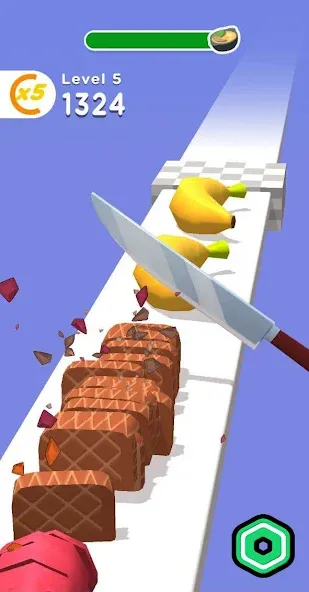 Super Slices Robux Roblominer (упер Слайсес Робукс Робломайнер)  [МОД Меню] Screenshot 4