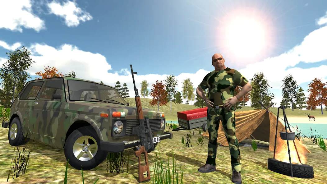 Hunting Simulator 4x4  [МОД Много денег] Screenshot 1