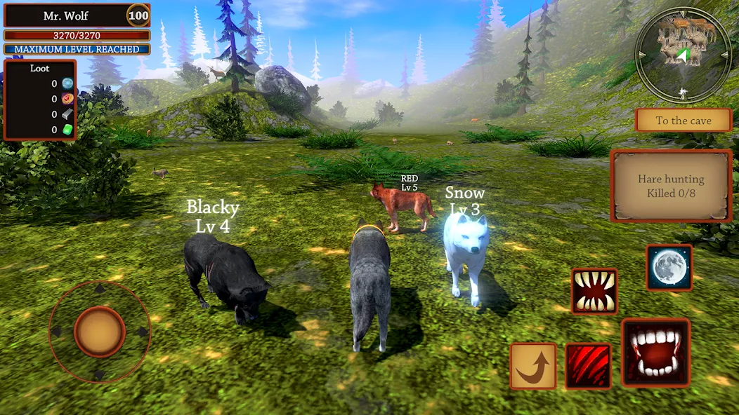 Wolf Simulator - Animal Games  [МОД Mega Pack] Screenshot 5