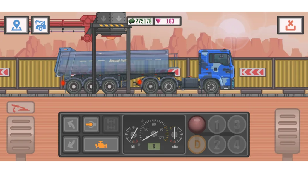 Trucker and Trucks  [МОД Бесконечные деньги] Screenshot 2