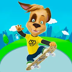 Взломанная Pooches: Skateboard  [МОД Много денег] - стабильная версия apk на Андроид