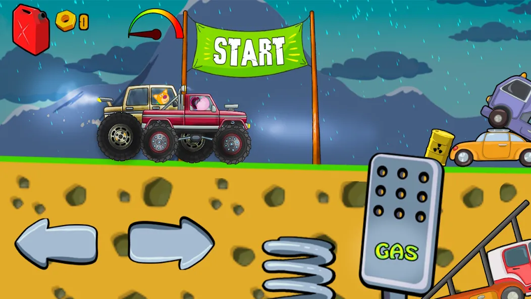 Kids Monster Truck Racing Game  [МОД Все открыто] Screenshot 1