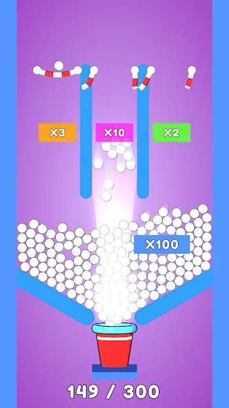 Balls and Ropes: Cut 'n Bounce (Боллс энд Роупс)  [МОД Много денег] Screenshot 1