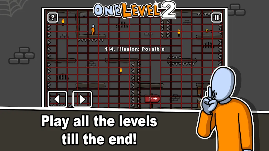 One Level 2 Stickman Jailbreak (Уан Левел 2)  [МОД Бесконечные деньги] Screenshot 4