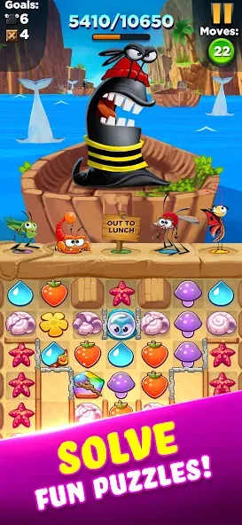 Best Fiends - Match 3 Puzzles (Бест Фиендс)  [МОД Много монет] Screenshot 2