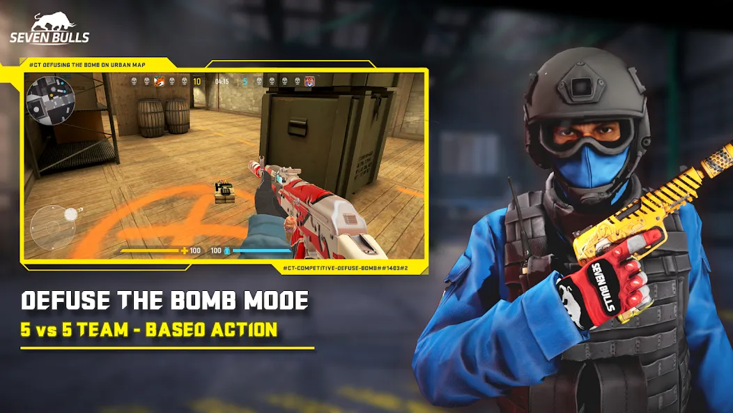 Counter Attack Multiplayer FPS (Каунтер Аттак Мультиплеер ФПС)  [МОД Unlimited Money] Screenshot 2