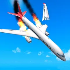 Взломанная Plane Crash: Flight Simulator (Плейн Краш)  [МОД Много монет] - последняя версия apk на Андроид