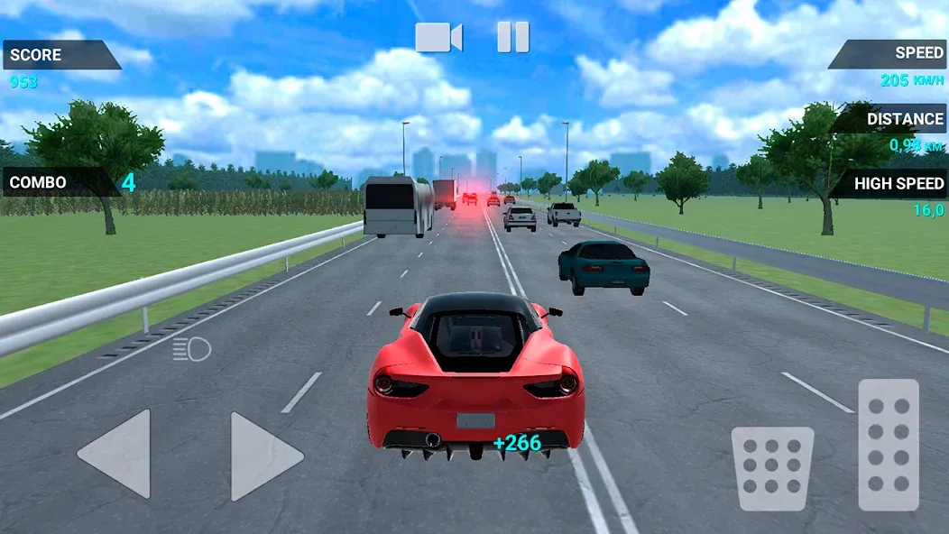 Traffic Racer Speeding Highway (Трафик Рейсер Скоростная Шоссе)  [МОД Много монет] Screenshot 2