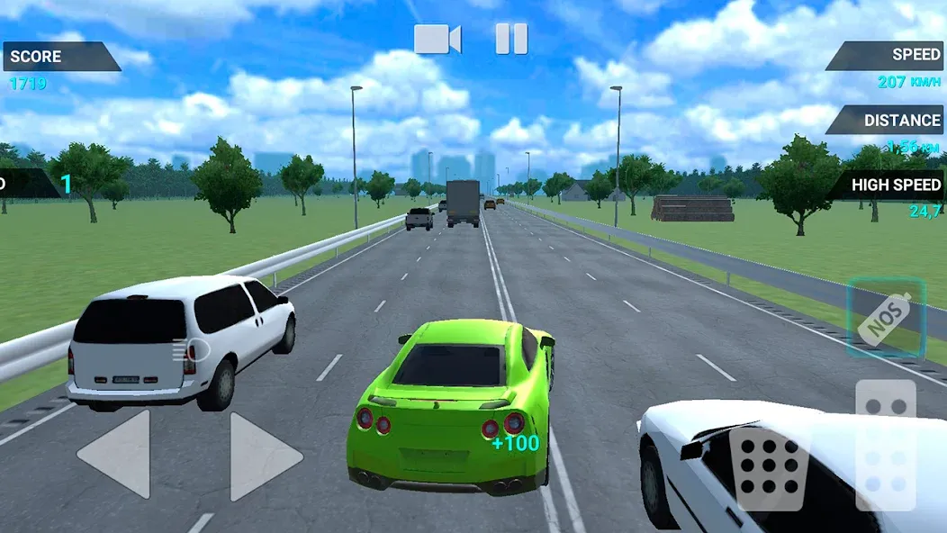 Traffic Racer Speeding Highway (Трафик Рейсер Скоростная Шоссе)  [МОД Много монет] Screenshot 3