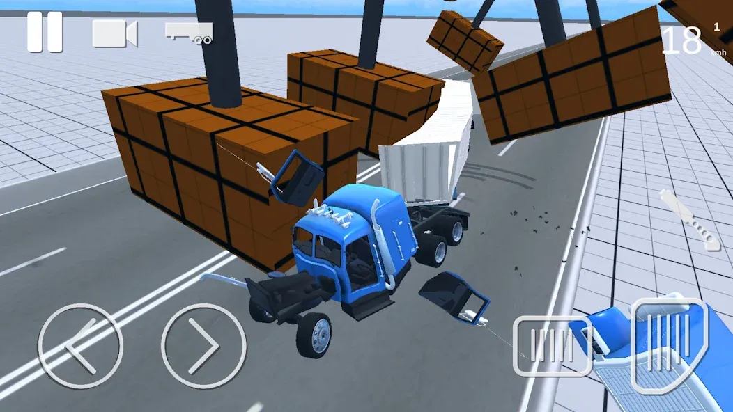 Truck Crash Simulator Accident (Симулятор ДТП с грузовиком)  [МОД Бесконечные деньги] Screenshot 3