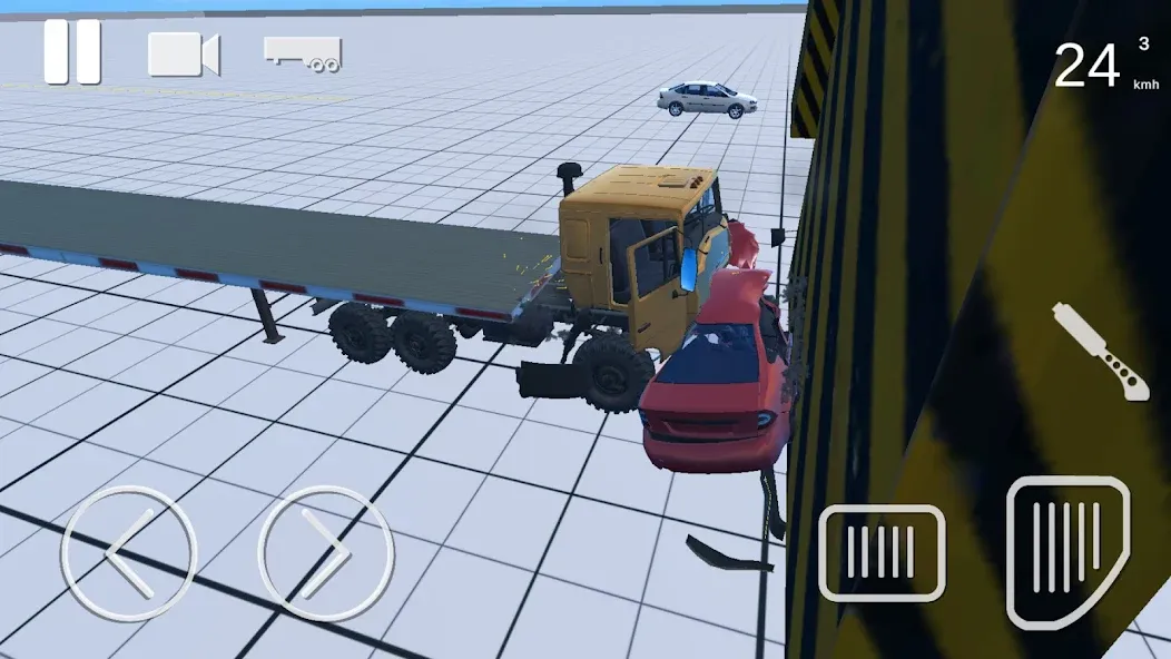 Truck Crash Simulator Accident (Симулятор ДТП с грузовиком)  [МОД Бесконечные деньги] Screenshot 4