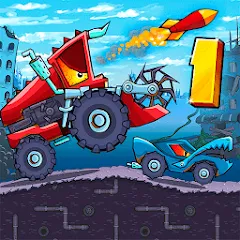 Взлом Car Eats Car - Apocalypse Race (Кар Итс Кар)  [МОД Mega Pack] - последняя версия apk на Андроид