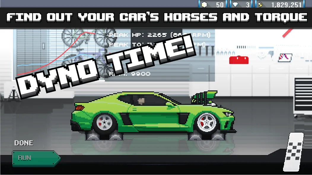 Pixel Car Racer (Пиксельный гоночный автомобиль)  [МОД Unlimited Money] Screenshot 3