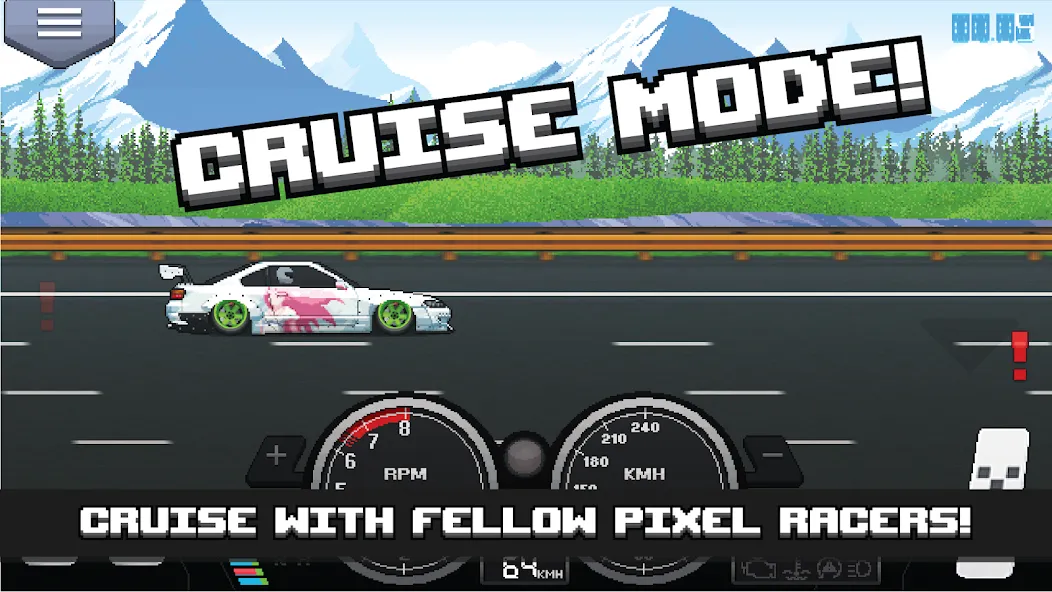 Pixel Car Racer (Пиксельный гоночный автомобиль)  [МОД Unlimited Money] Screenshot 4