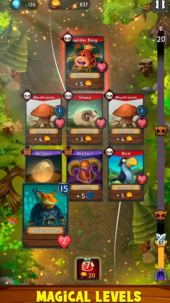 Card Dungeons: Rouge RPG (Кард Данжены)  [МОД Unlimited Money] Screenshot 3