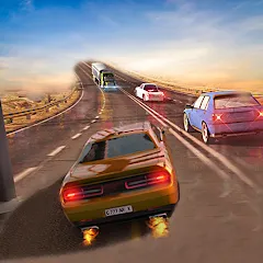 Скачать взломанную Car Highway Racing for Speed (Трафик Рейсер Трафик игры)  [МОД Бесконечные деньги] - полная версия apk на Андроид