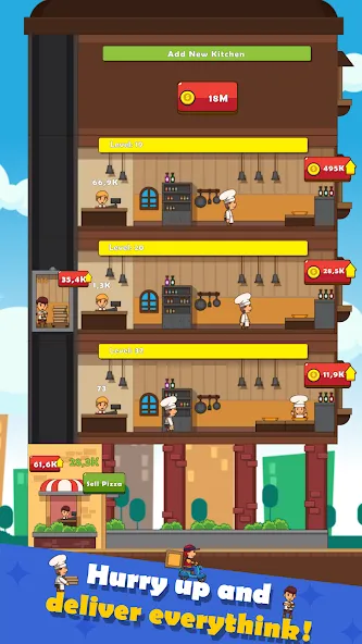 Pizza Tower: Idle Tycoon (Пицца Тауэр)  [МОД Меню] Screenshot 3