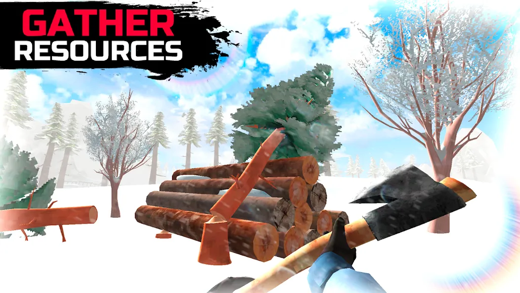 WinterCraft: Survival Forest (ВинтерКрафт)  [МОД Много денег] Screenshot 4