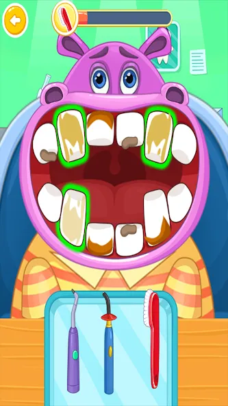 Children's doctor : dentist  [МОД Меню] Screenshot 1