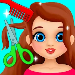 Взломанная Hair salon  [МОД Бесконечные монеты] - стабильная версия apk на Андроид