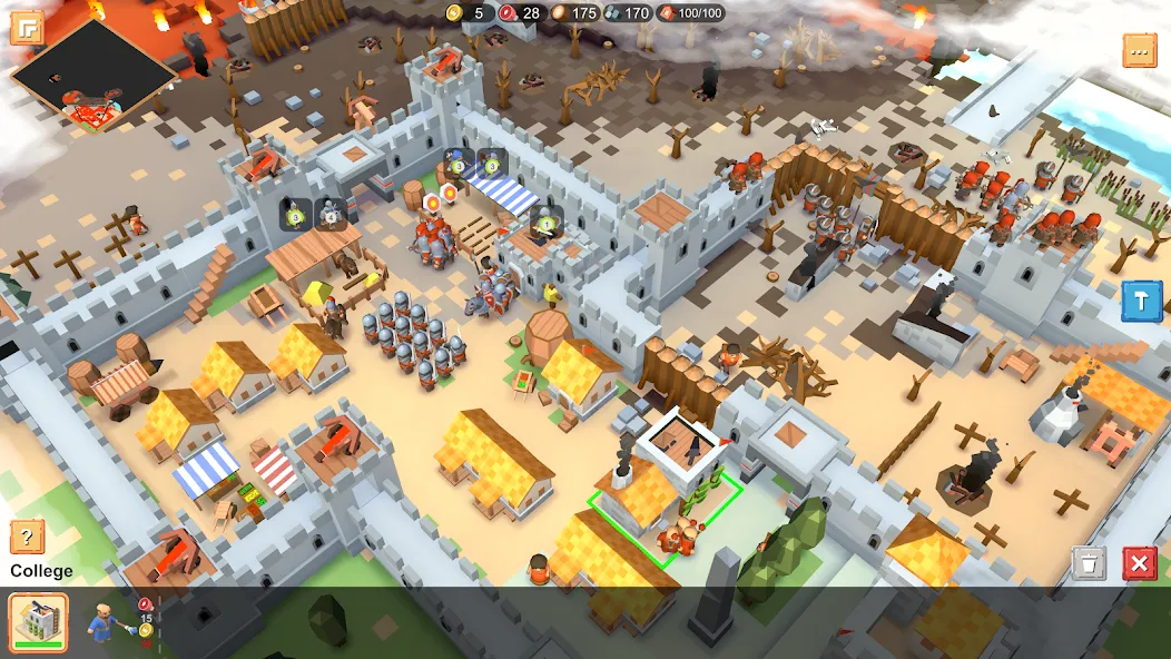 RTS Siege Up! - Medieval War  [МОД Menu] Screenshot 1