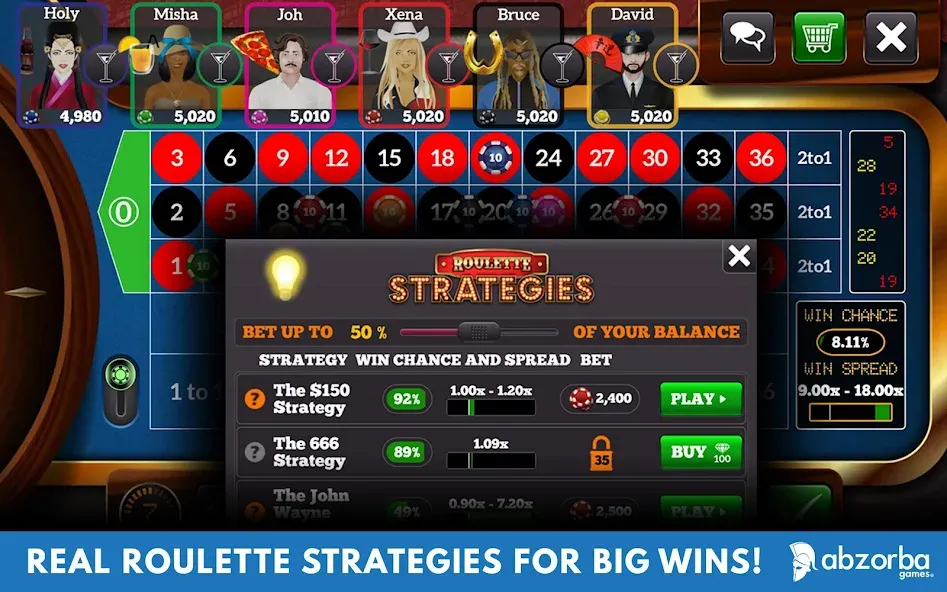 Roulette Live Casino Tables (Рулетка Лайв)  [МОД Бесконечные деньги] Screenshot 2