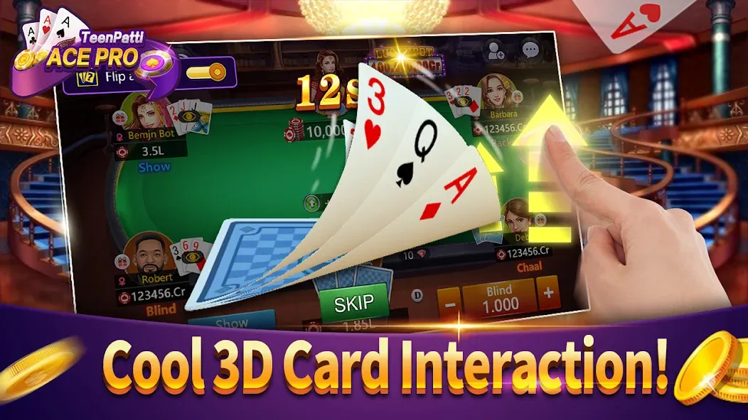 Teenpatti Ace Pro -poker,rummy (Тинпатти Эйс Про)  [МОД Много денег] Screenshot 2