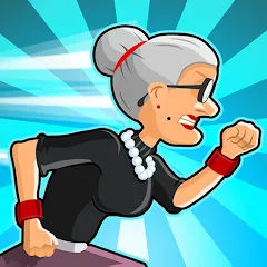 Скачать взломанную Angry Gran Run - Running Game (Энгри Гран Ран)  [МОД Все открыто] - полная версия apk на Андроид