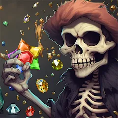 Скачать взломанную Jewels Ghost Ship: jewel games (Джуэлз Гост Шип)  [МОД Много монет] - последняя версия apk на Андроид