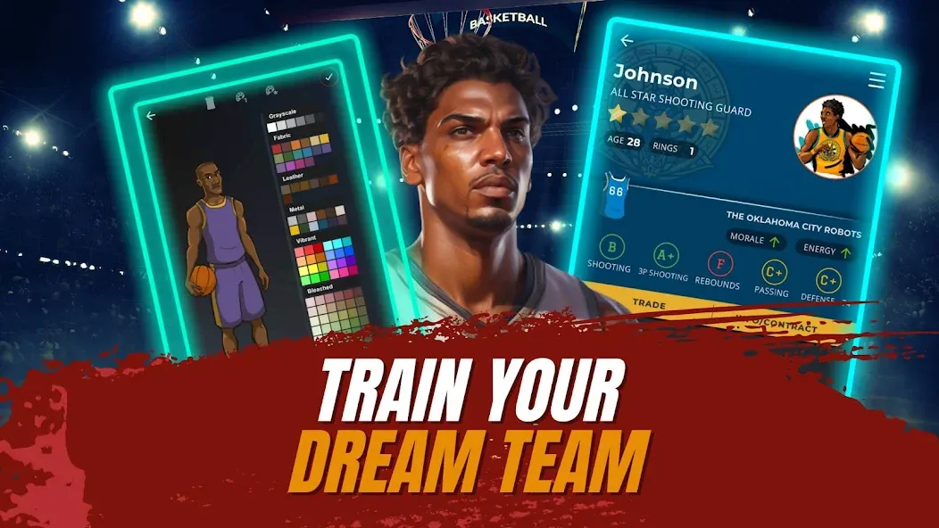 Astonishing Basketball Manager (Удивительный баскетбольный менеджер)  [МОД Mega Pack] Screenshot 3