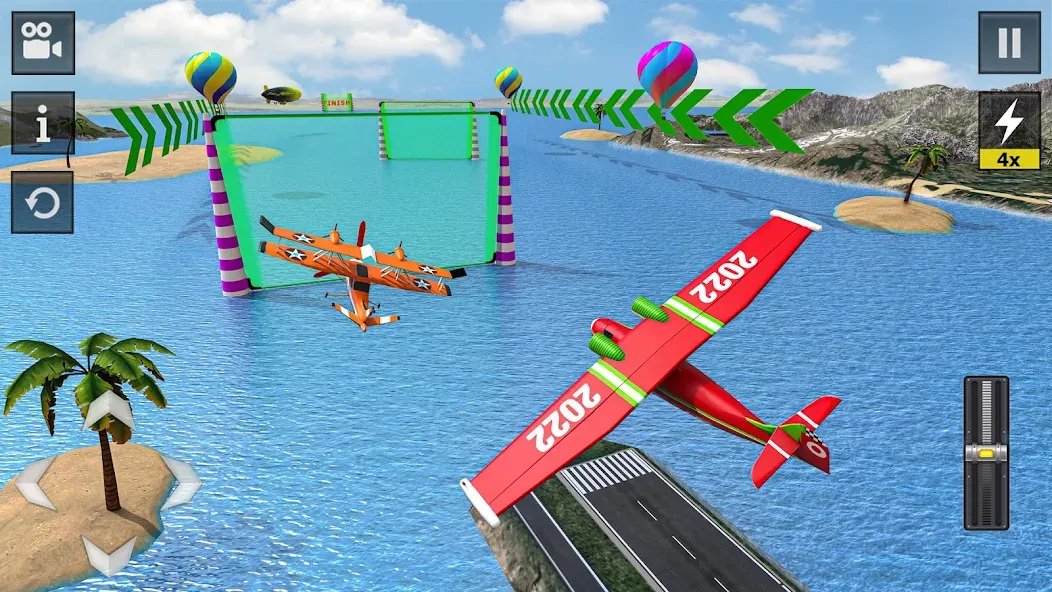 Flight Simulator - Plane Games (Флайт Симулятор)  [МОД Меню] Screenshot 3