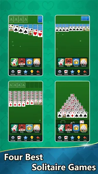 Aged Solitaire Collection  [МОД Бесконечные деньги] Screenshot 1